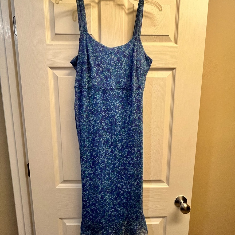 Floral Blue Dress